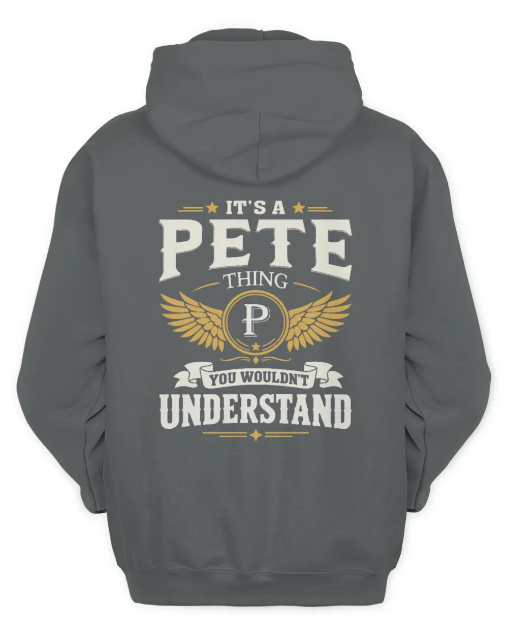 PETE KT06-M008 It’s a [NAME] Thing – You Wouldn’t Understand | Personalized Vintage T-Shirt - Unisex Hoodie - Charcoal