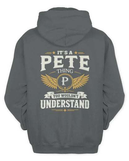 PETE KT06-M008 It’s a [NAME] Thing – You Wouldn’t Understand | Personalized Vintage T-Shirt - Unisex Hoodie - Charcoal