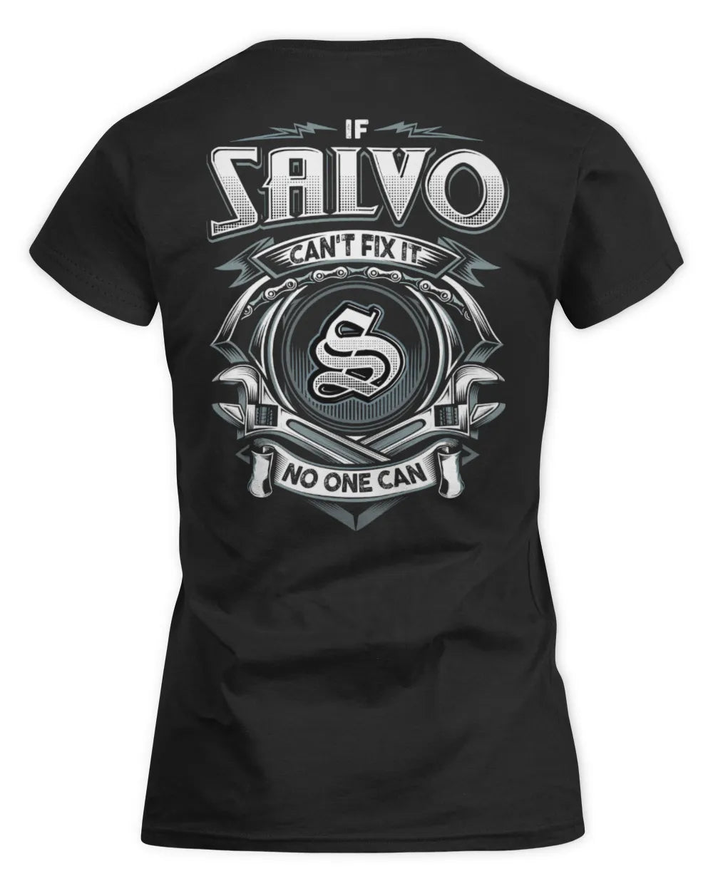 SALVO AP81-K4-626 - Personalized Ahmed Quote Apparel “If Ahmed Can't Fix It, No One Can” - Women's Standard T-Shirt - Black