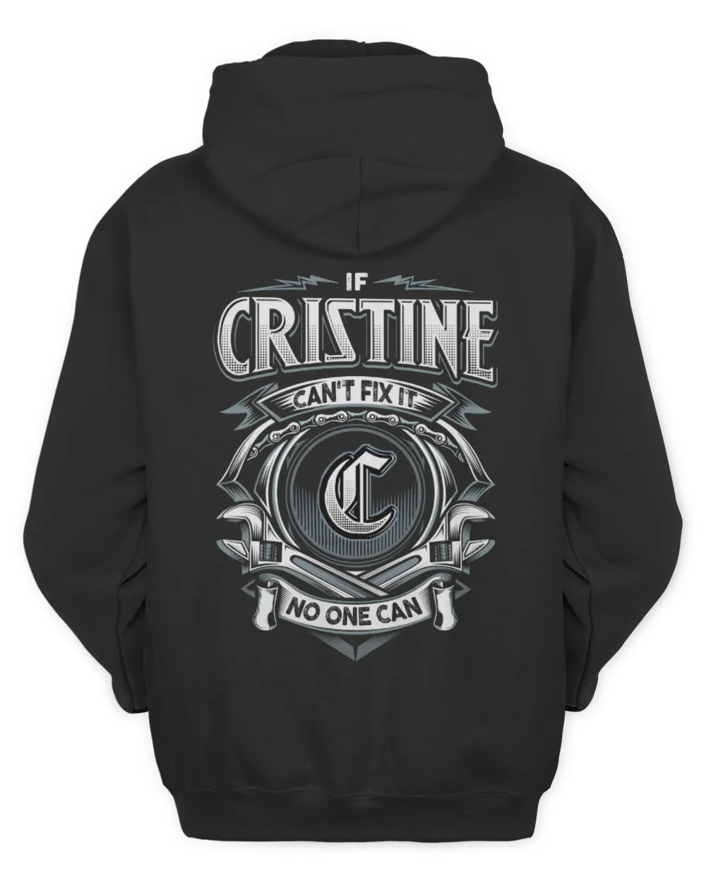 CRISTINE AP81-K4-626 - Personalized Ahmed Quote Apparel “If Ahmed Can't Fix It, No One Can” - Unisex Hoodie - Black