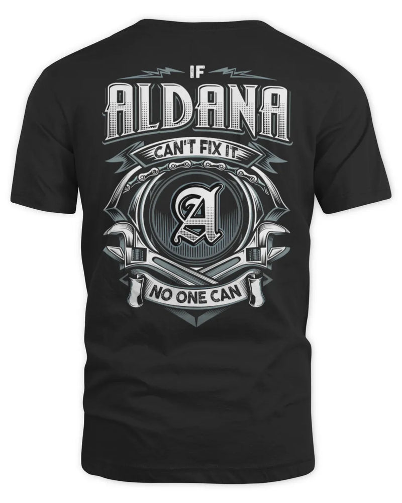 ALDANA AP81-K4-626 - Personalized Ahmed Quote Apparel “If Ahmed Can't Fix It, No One Can” - Unisex Standard T-Shirt - Black