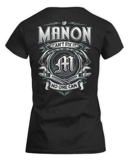 MANON AP81-K4-626 - Personalized Ahmed Quote Apparel “If Ahmed Can't Fix It, No One Can” - Women's Standard T-Shirt - Black