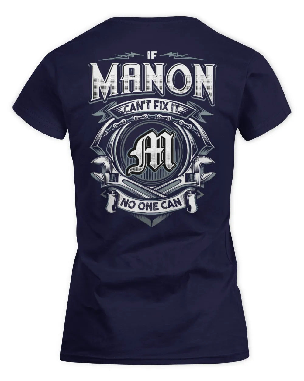 MANON AP81-K4-626 - Personalized Ahmed Quote Apparel “If Ahmed Can't Fix It, No One Can” - Women's Standard T-Shirt - Navy