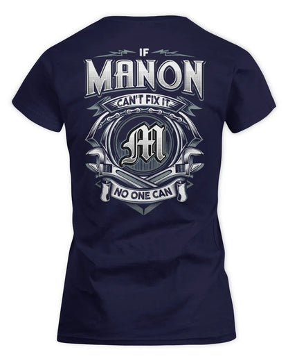 MANON AP81-K4-626 - Personalized Ahmed Quote Apparel “If Ahmed Can't Fix It, No One Can” - Women's Standard T-Shirt - Navy