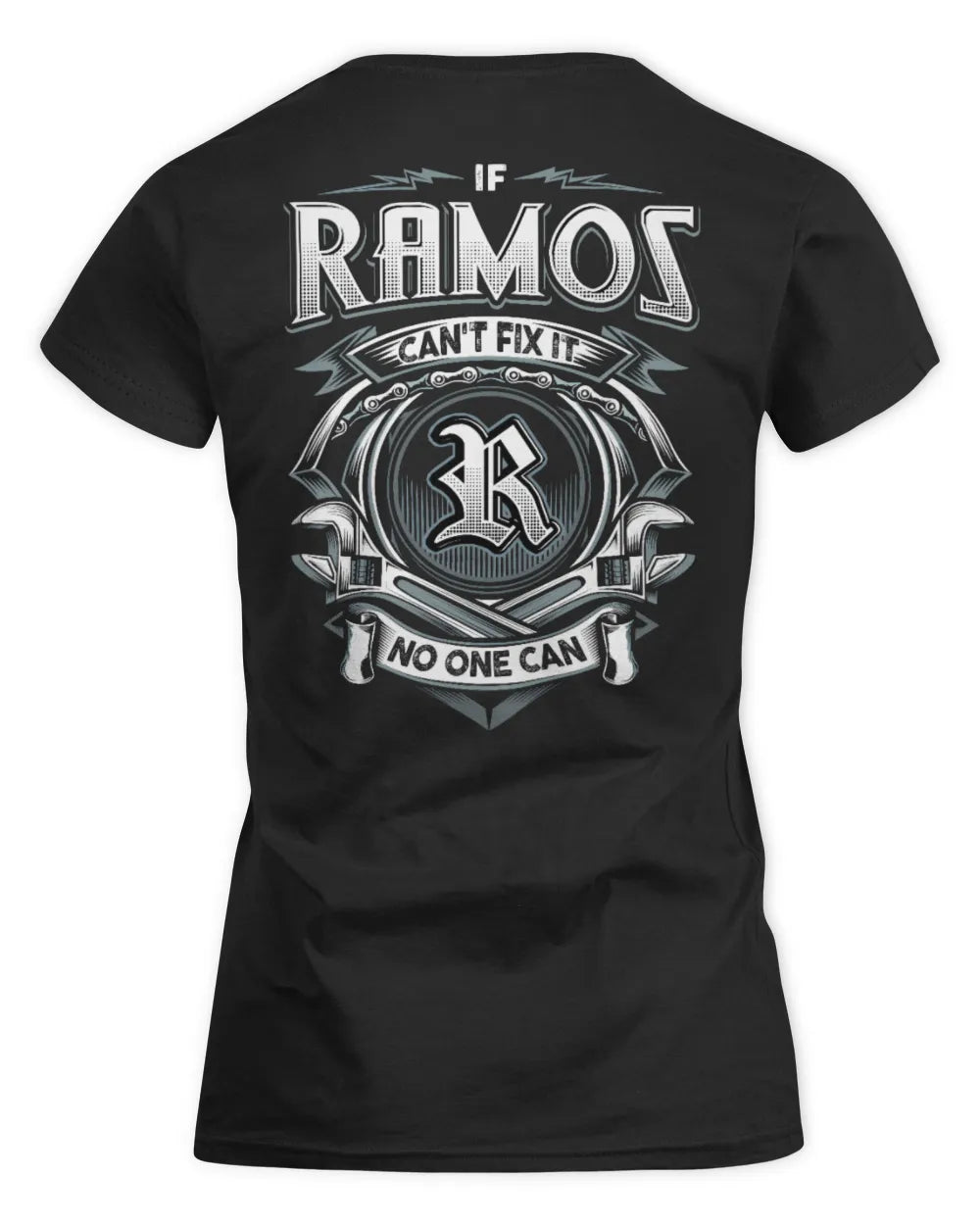 RAMOS AP81-K4-626 - Personalized Ahmed Quote Apparel “If Ahmed Can't Fix It, No One Can” - Women's Standard T-Shirt - Black