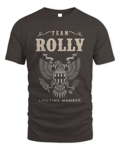 ROLLY TP06-K82 – Personalized Classic Style Apparel “Team NAME Lifetime Member” - Unisex Standard T-Shirt - Dark Chocolate