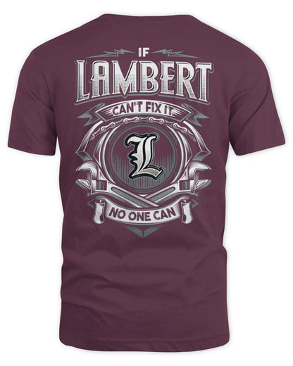 LAMBERT AP81-K4-626 - Personalized Ahmed Quote Apparel “If Ahmed Can't Fix It, No One Can” - Unisex Standard T-Shirt - Maroon