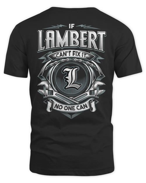 LAMBERT AP81-K4-626 - Personalized Ahmed Quote Apparel “If Ahmed Can't Fix It, No One Can” - Unisex Standard T-Shirt - Black