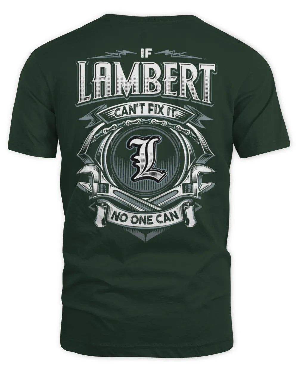 LAMBERT AP81-K4-626 - Personalized Ahmed Quote Apparel “If Ahmed Can't Fix It, No One Can” - Unisex Standard T-Shirt - Forest Green