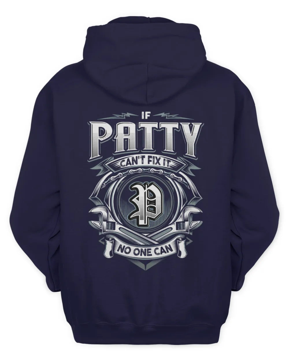 PATTY AP81-K4-626 - Personalized Ahmed Quote Apparel “If Ahmed Can't Fix It, No One Can” - Unisex Hoodie - Navy