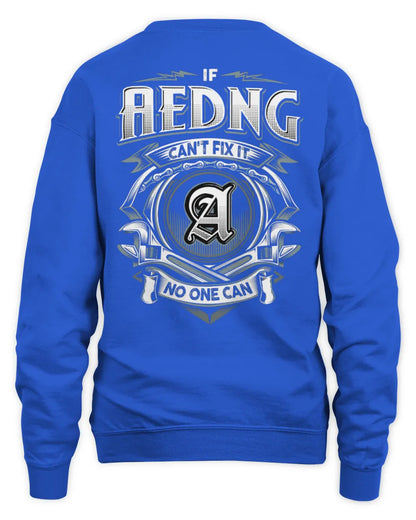 AEDNG AP81-K4-626 - Personalized Ahmed Quote Apparel “If Ahmed Can't Fix It, No One Can” - Unisex Sweatshirt - Royal