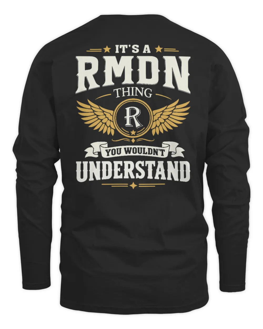 RMDN KT06-M008 It’s a [NAME] Thing – You Wouldn’t Understand | Personalized Vintage T-Shirt - Men's Long Sleeved T-Shirt - Black