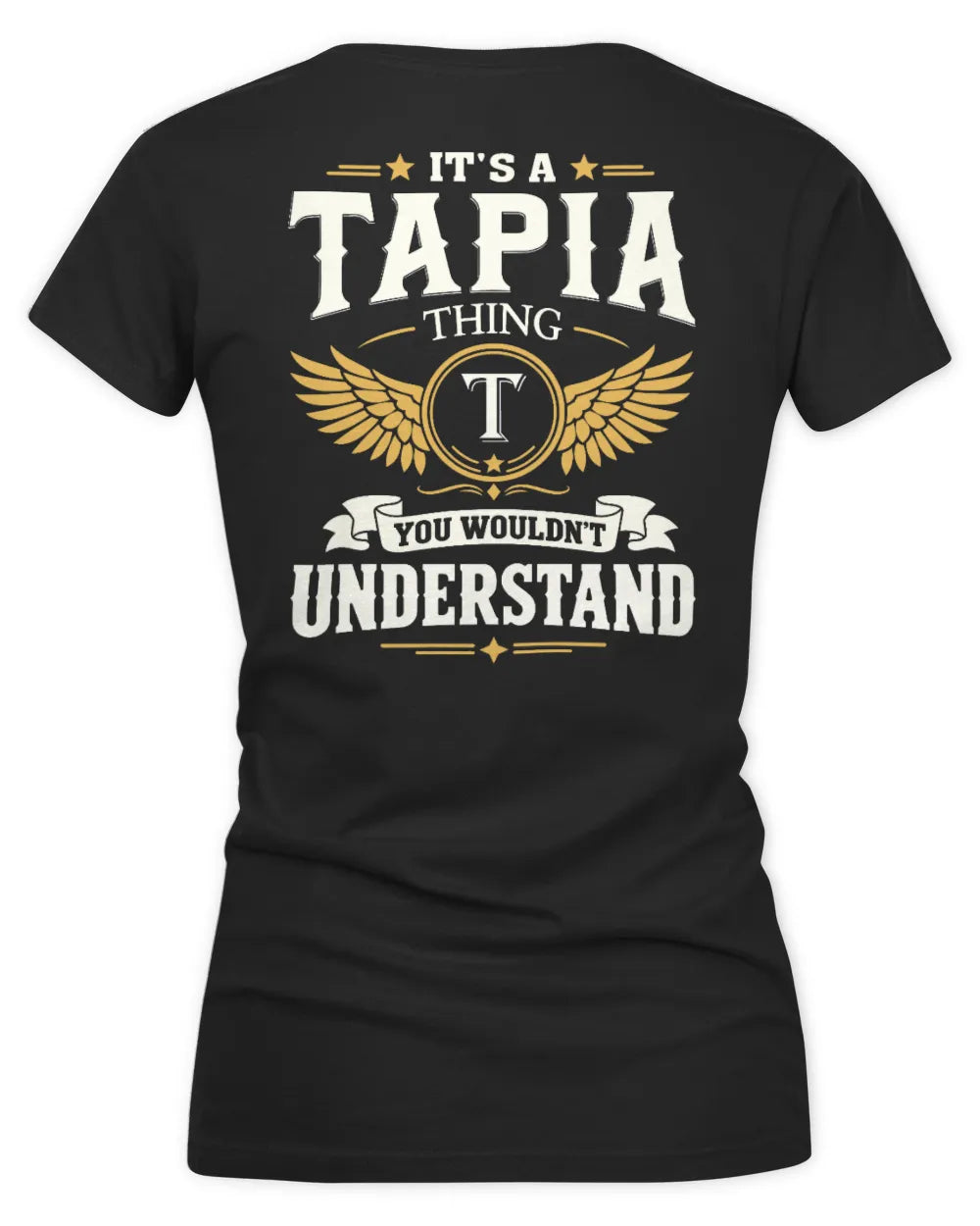 TAPIA KT06-M008 It’s a [NAME] Thing – You Wouldn’t Understand | Personalized Vintage T-Shirt - Women's V-Neck T-Shirt - Black
