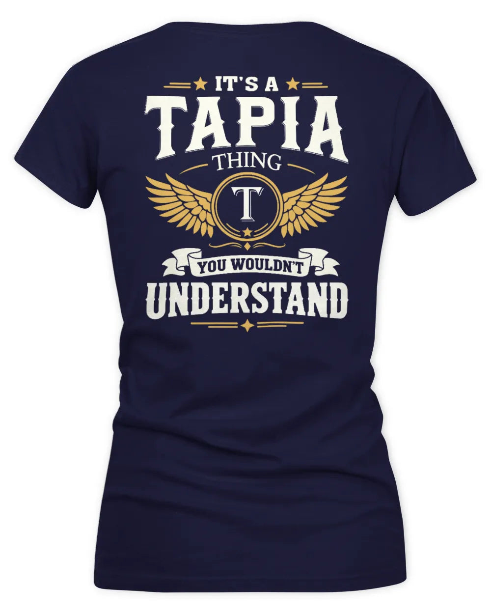 TAPIA KT06-M008 It’s a [NAME] Thing – You Wouldn’t Understand | Personalized Vintage T-Shirt - Women's V-Neck T-Shirt - Navy
