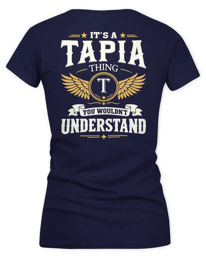 TAPIA KT06-M008 It’s a [NAME] Thing – You Wouldn’t Understand | Personalized Vintage T-Shirt - Women's V-Neck T-Shirt - Navy