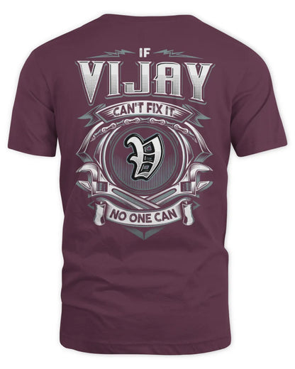 VIJAY AP81-K4-626 - Personalized Ahmed Quote Apparel “If Ahmed Can't Fix It, No One Can” - Unisex Standard T-Shirt - Maroon