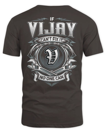 VIJAY AP81-K4-626 - Personalized Ahmed Quote Apparel “If Ahmed Can't Fix It, No One Can” - Unisex Standard T-Shirt - Dark Chocolate