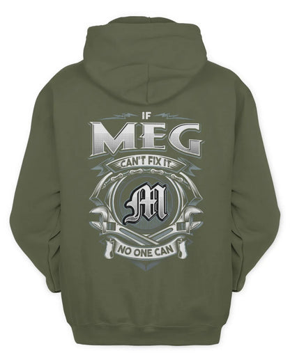 MEG AP81-K4-626 - Personalized Ahmed Quote Apparel “If Ahmed Can't Fix It, No One Can” - Unisex Hoodie - Military Green