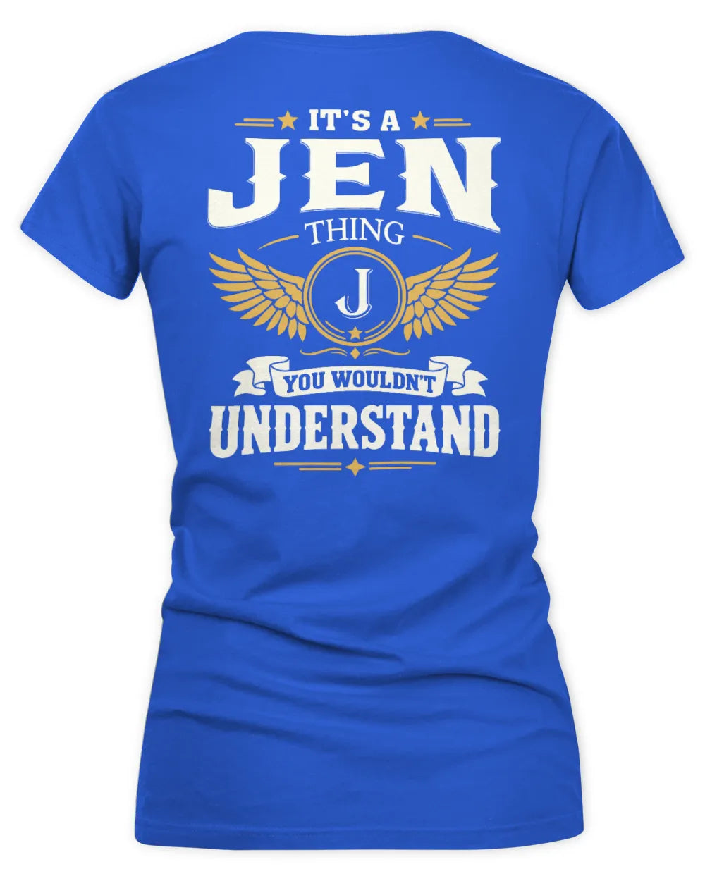 JEN KT06-M008 It’s a [NAME] Thing – You Wouldn’t Understand | Personalized Vintage T-Shirt - Women's V-Neck T-Shirt - Royal