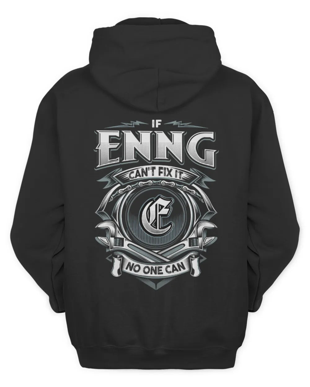 ENNG AP81-K4-626 - Personalized Ahmed Quote Apparel “If Ahmed Can't Fix It, No One Can” - Unisex Hoodie - Black