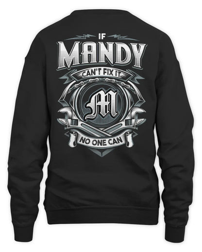 MANDY AP81-K4-626 - Personalized Ahmed Quote Apparel “If Ahmed Can't Fix It, No One Can” - Unisex Sweatshirt - Black
