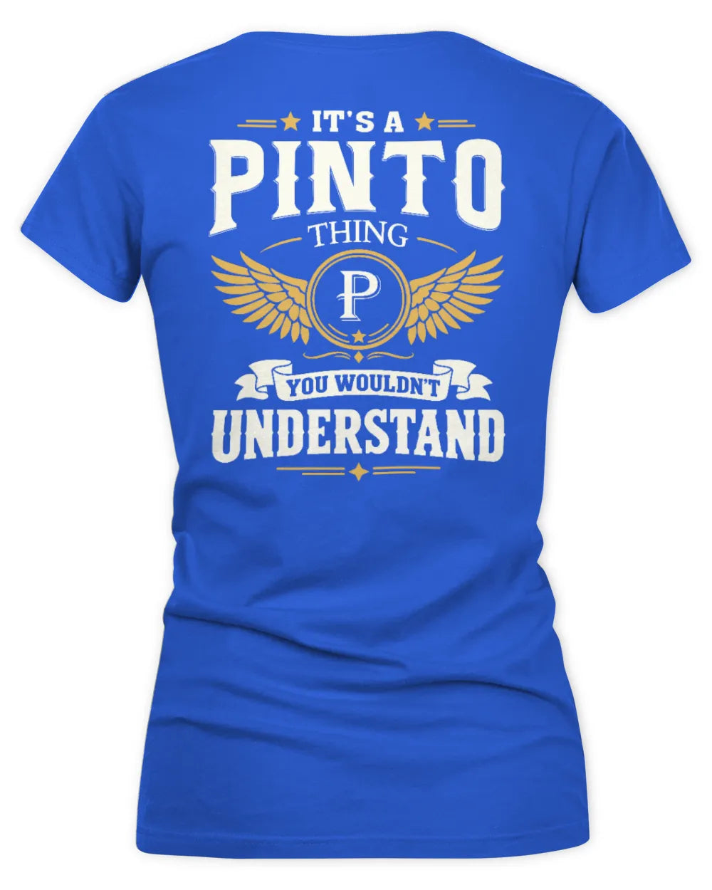 PINTO KT06-M008 It’s a [NAME] Thing – You Wouldn’t Understand | Personalized Vintage T-Shirt - Women's V-Neck T-Shirt - Royal