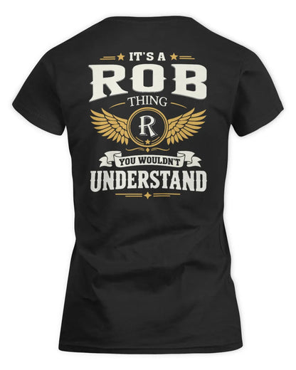 ROB KT06-M008 It’s a [NAME] Thing – You Wouldn’t Understand | Personalized Vintage T-Shirt - Women's Standard T-Shirt - Black