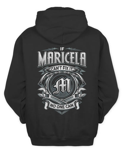 MARICELA AP81-K4-626 - Personalized Ahmed Quote Apparel “If Ahmed Can't Fix It, No One Can” - Unisex Hoodie - Black