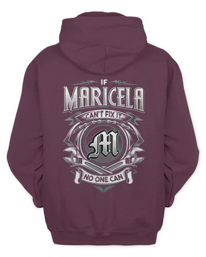 MARICELA AP81-K4-626 - Personalized Ahmed Quote Apparel “If Ahmed Can't Fix It, No One Can” - Unisex Hoodie - Maroon