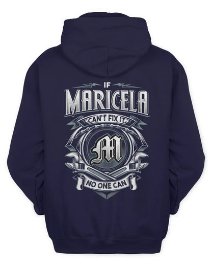 MARICELA AP81-K4-626 - Personalized Ahmed Quote Apparel “If Ahmed Can't Fix It, No One Can” - Unisex Hoodie - Navy