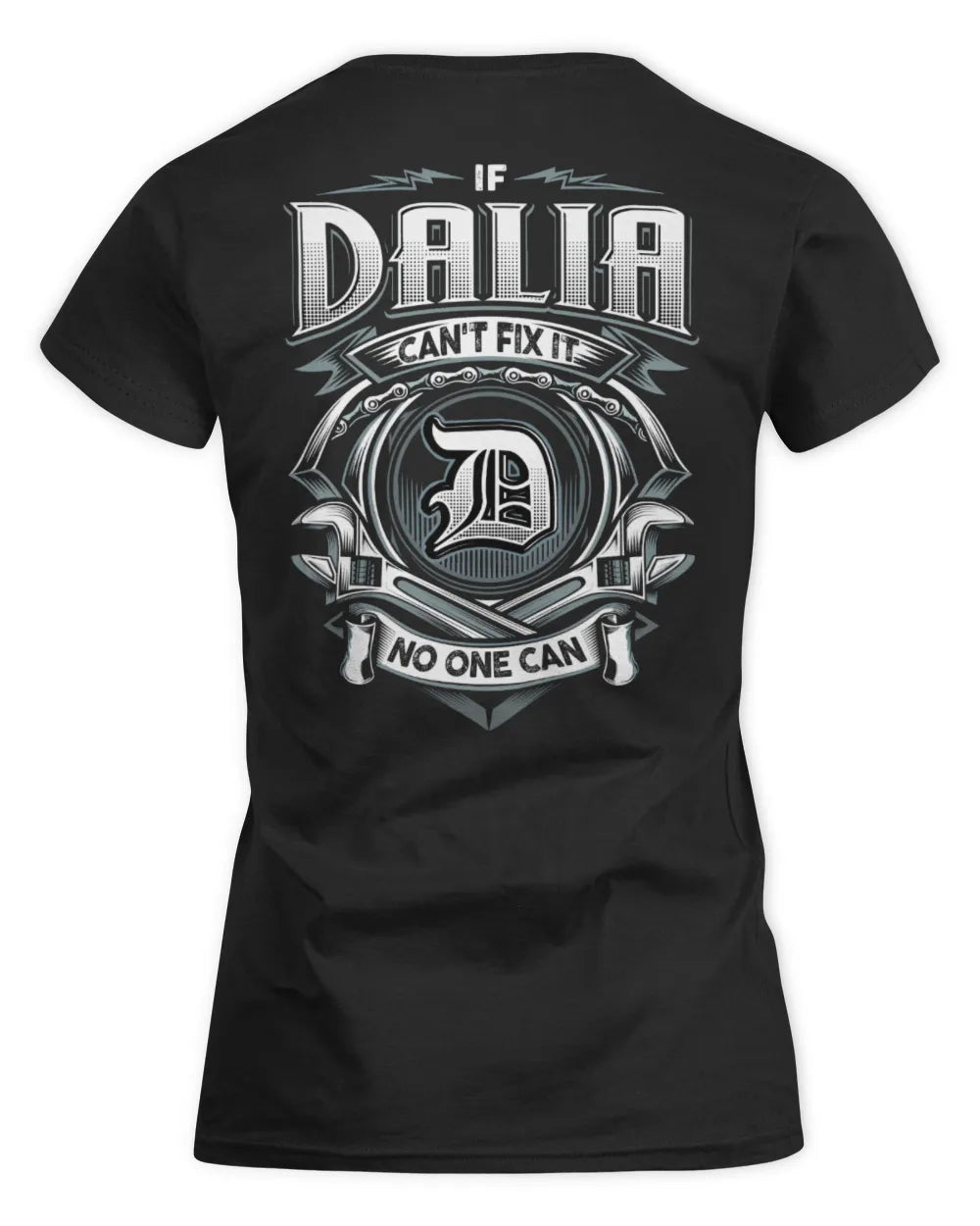 DALIA AP81-K4-626 - Personalized Ahmed Quote Apparel “If Ahmed Can't Fix It, No One Can” - Women's Standard T-Shirt - Black