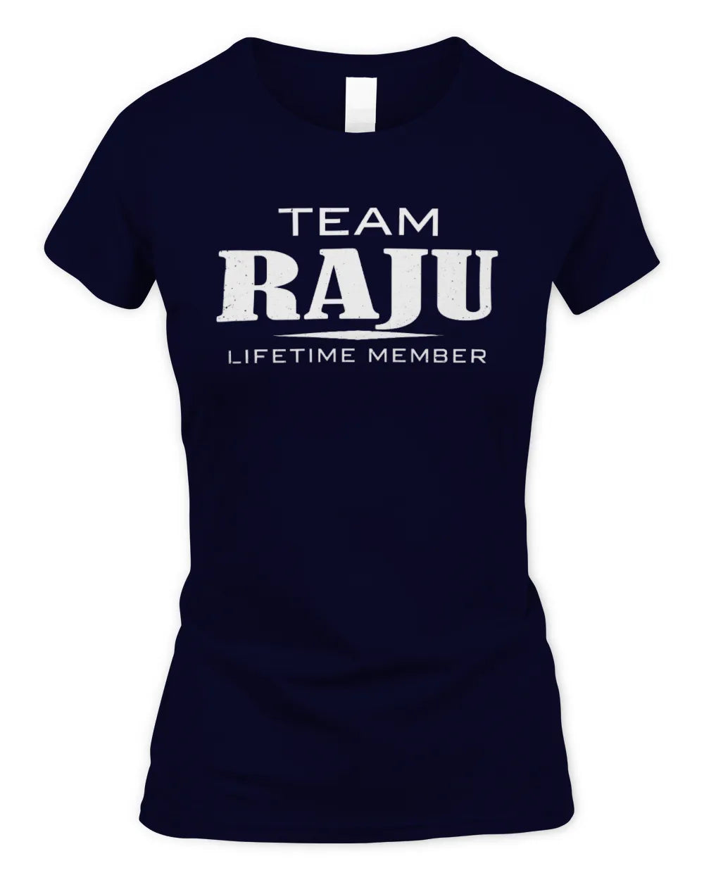 RAJU BL62-K4-128 - Personalized “Team NAME Lifetime Member” - Women's Standard T-Shirt - Navy