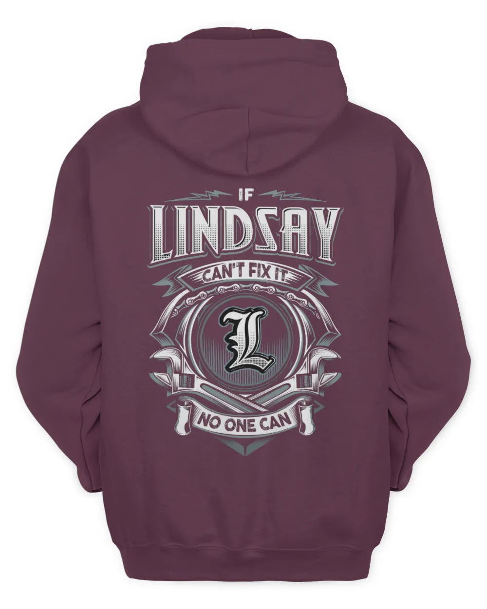 LINDSAY AP81-K4-626 - Personalized Ahmed Quote Apparel “If Ahmed Can't Fix It, No One Can” - Unisex Hoodie - Maroon