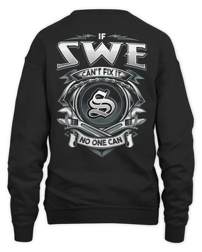 SWE AP81-K4-626 - Personalized Ahmed Quote Apparel “If Ahmed Can't Fix It, No One Can” - Unisex Sweatshirt - Black