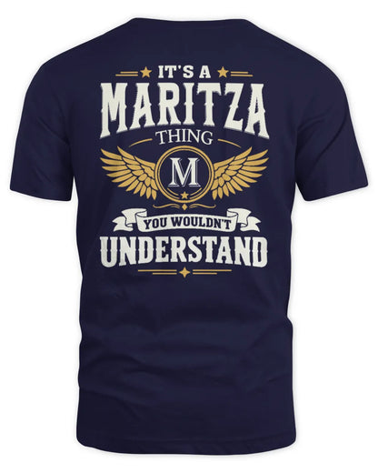 MARITZA KT06-M008 It’s a [NAME] Thing – You Wouldn’t Understand | Personalized Vintage T-Shirt - Unisex Standard T-Shirt - Navy