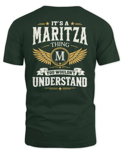 MARITZA KT06-M008 It’s a [NAME] Thing – You Wouldn’t Understand | Personalized Vintage T-Shirt - Unisex Standard T-Shirt - Forest Green