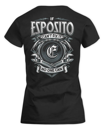 ESPOSITO AP81-K4-626 - Personalized Ahmed Quote Apparel “If Ahmed Can't Fix It, No One Can” - Women's Standard T-Shirt - Black