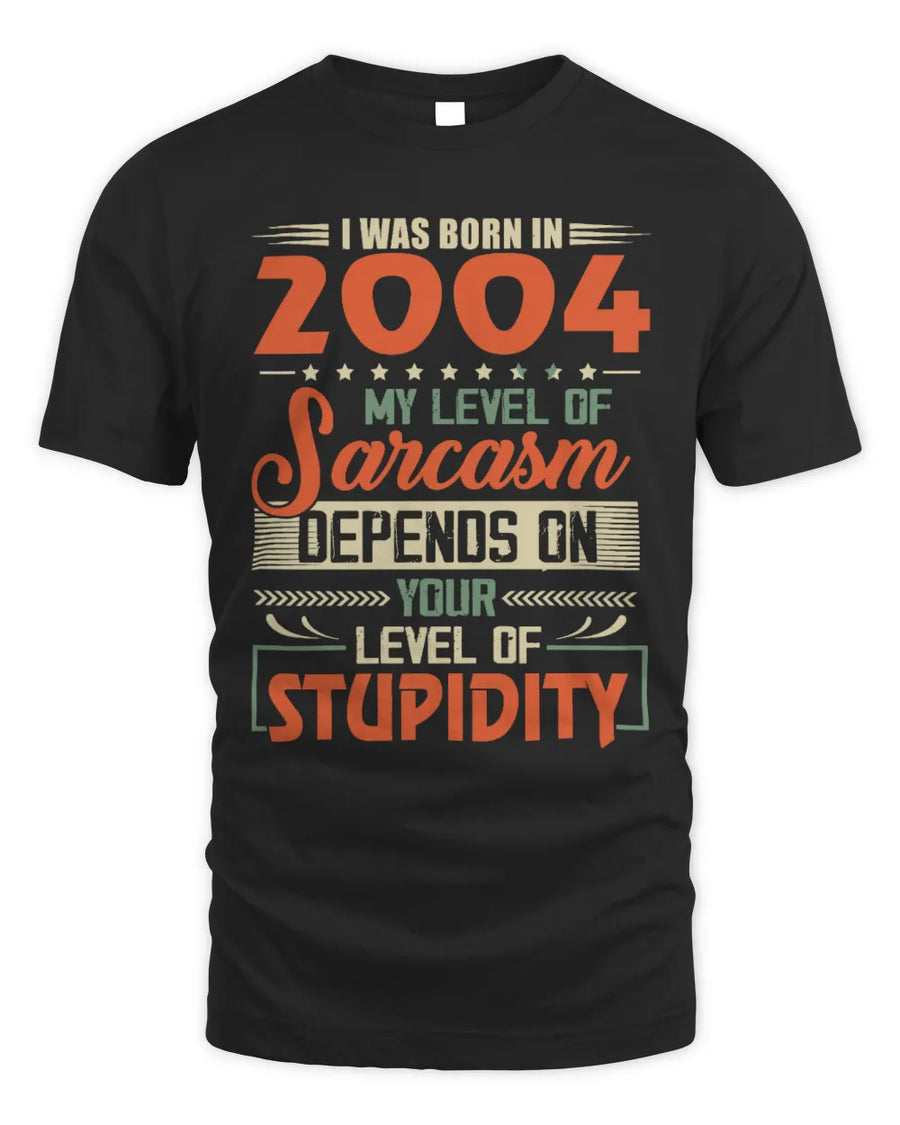 2004 TH05-K2 – Vintage Born to Be Sarcastic T-Shirt