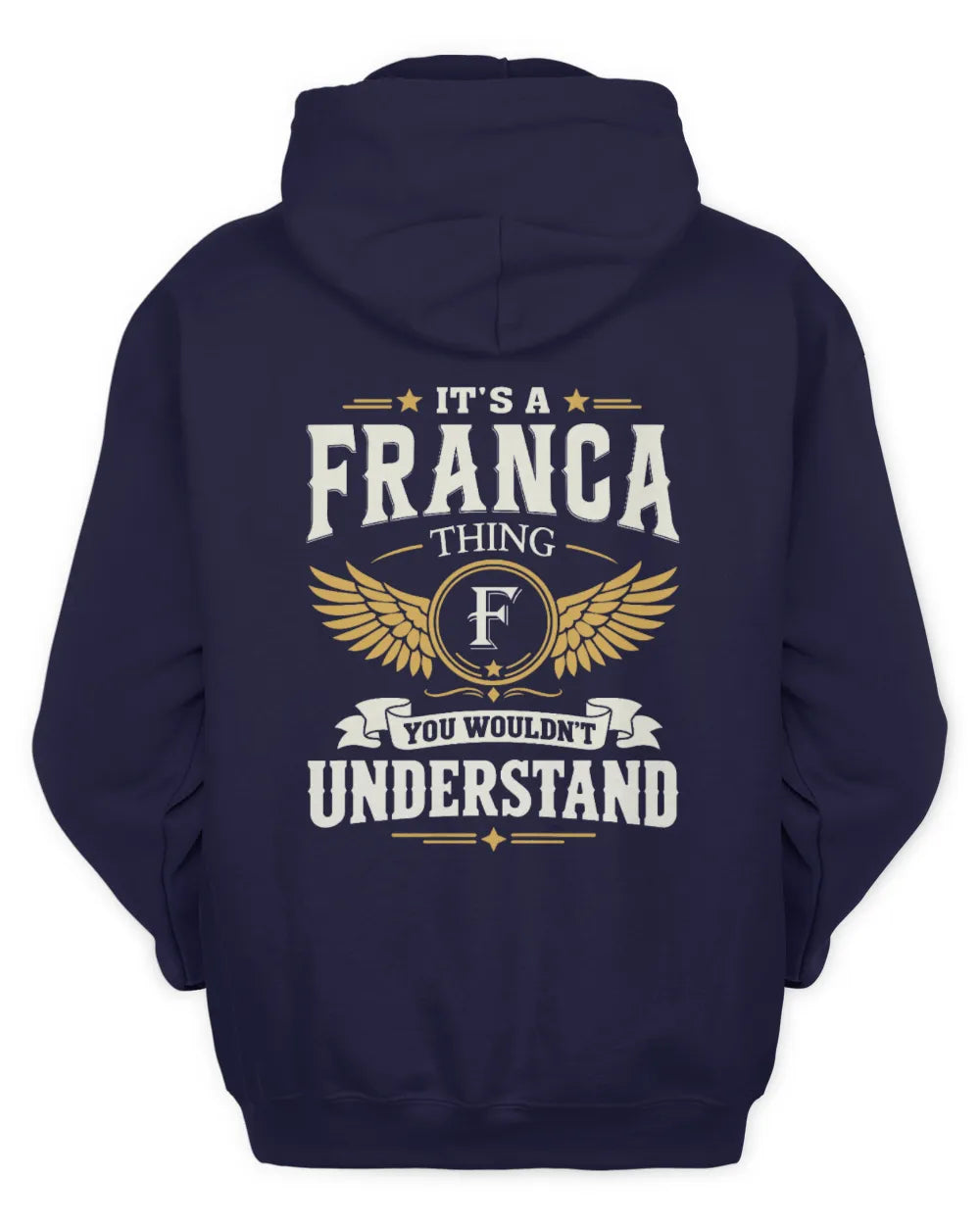 FRANCA KT06-M008 It’s a [NAME] Thing – You Wouldn’t Understand | Personalized Vintage T-Shirt - Unisex Hoodie - Navy