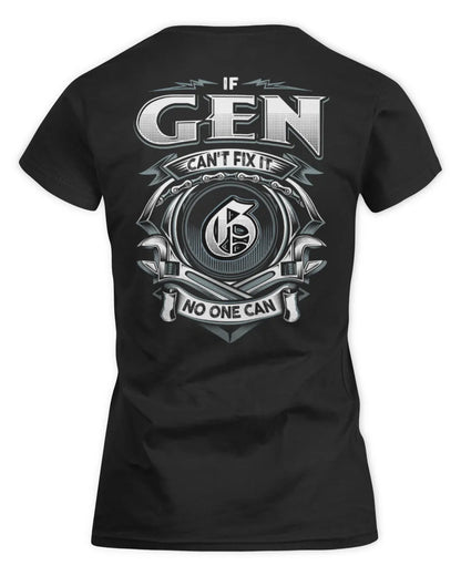 GEN AP81-K4-626 - Personalized Ahmed Quote Apparel “If Ahmed Can't Fix It, No One Can” - Women's Standard T-Shirt - Black