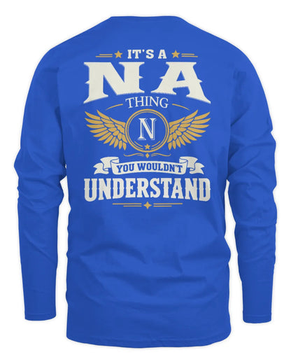 NA KT06-M008 It’s a [NAME] Thing – You Wouldn’t Understand | Personalized Vintage T-Shirt - Men's Long Sleeved T-Shirt - Royal