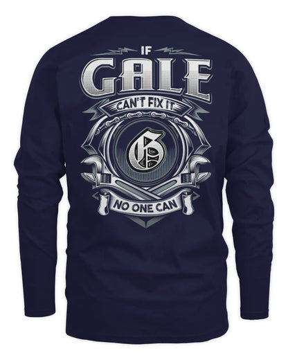 GALE AP81-K4-626 - Personalized Ahmed Quote Apparel “If Ahmed Can't Fix It, No One Can” - Men's Long Sleeved T-Shirt - Navy