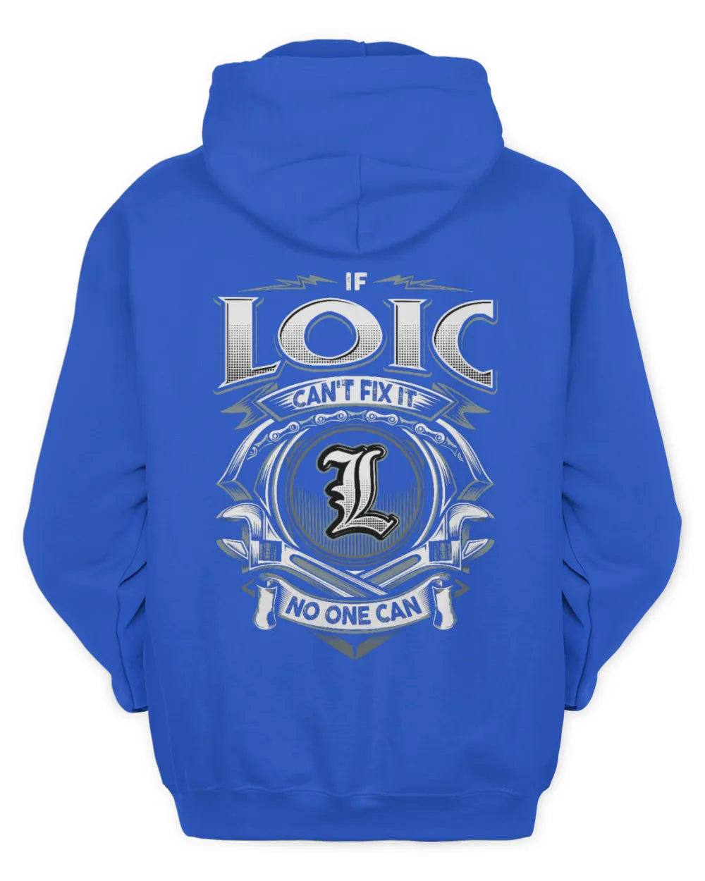 LOIC AP81-K4-626 - Personalized Ahmed Quote Apparel “If Ahmed Can't Fix It, No One Can” - Unisex Hoodie - Royal