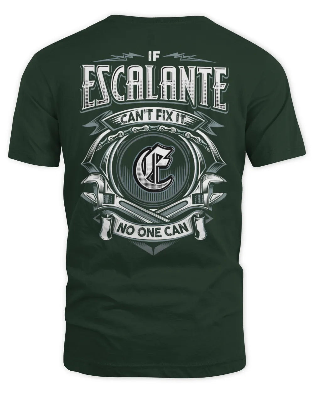 ESCALANTE AP81-K4-626 - Personalized Ahmed Quote Apparel “If Ahmed Can't Fix It, No One Can” - Unisex Standard T-Shirt - Forest Green