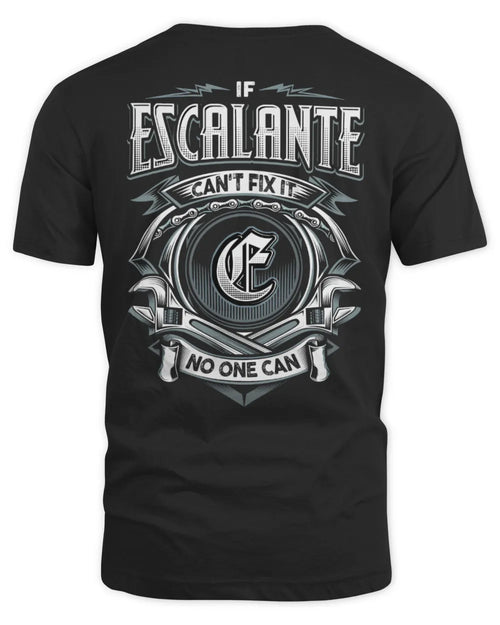 ESCALANTE AP81-K4-626 - Personalized Ahmed Quote Apparel “If Ahmed Can't Fix It, No One Can” - Unisex Standard T-Shirt - Black