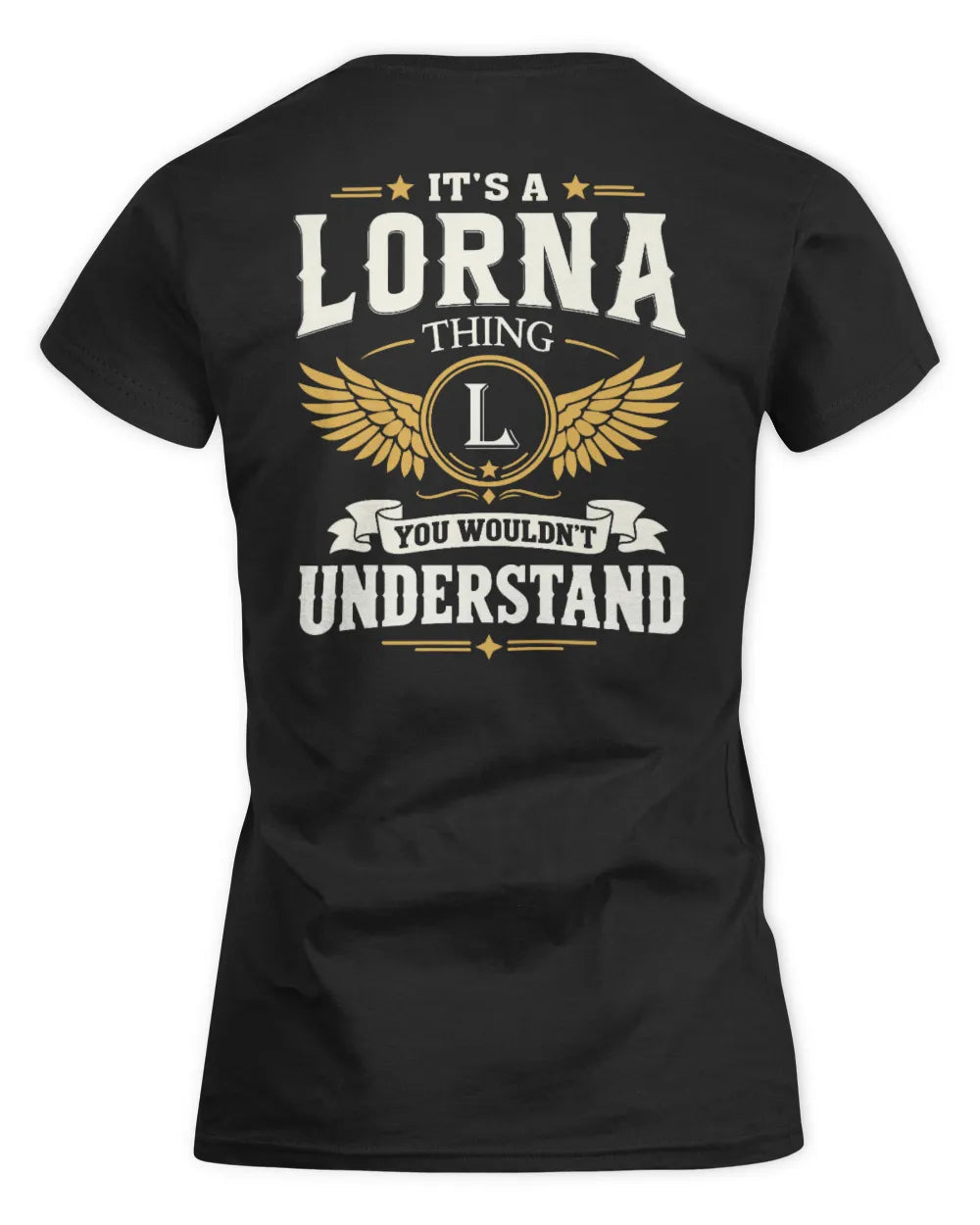 LORNA KT06-M008 It’s a [NAME] Thing – You Wouldn’t Understand | Personalized Vintage T-Shirt - Women's Standard T-Shirt - Black