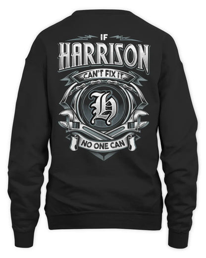HARRISON AP81-K4-626 - Personalized Ahmed Quote Apparel “If Ahmed Can't Fix It, No One Can” - Unisex Sweatshirt - Black