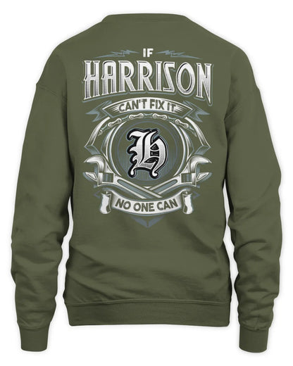 HARRISON AP81-K4-626 - Personalized Ahmed Quote Apparel “If Ahmed Can't Fix It, No One Can” - Unisex Sweatshirt - Military Green