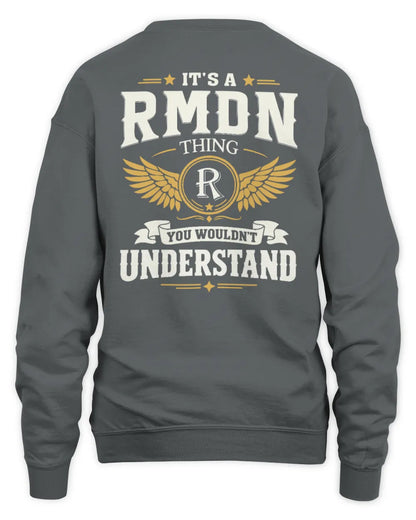 RMDN KT06-M008 It’s a [NAME] Thing – You Wouldn’t Understand | Personalized Vintage T-Shirt - Unisex Sweatshirt - Charcoal