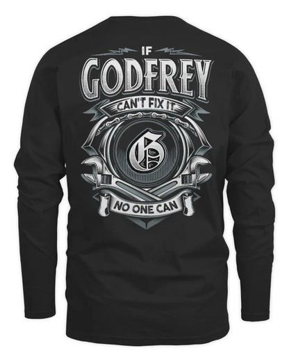 GODFREY AP81-K4-626 - Personalized Ahmed Quote Apparel “If Ahmed Can't Fix It, No One Can” - Men's Long Sleeved T-Shirt - Black